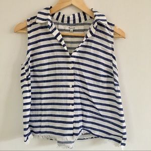 Madewell Cotton Striped Sleeveless Top